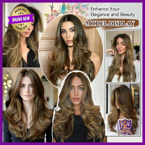 20 Inch Synthetic Hair Extensions 4 Piece Set Clip In Layered